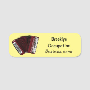 Porte-nom Illustration d'accordion