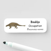 Porte-nom Illustration d'Ankylosaurus (En situation)