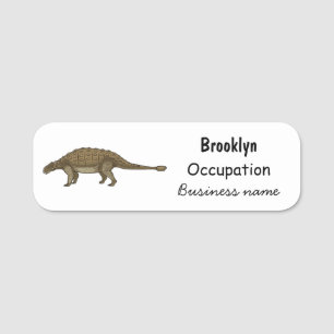 Porte-nom Illustration d'Ankylosaurus