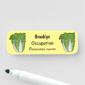 Porte-nom Illustration de chou chinois (En situation)