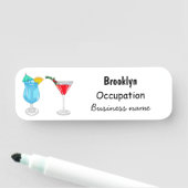 Porte-nom Illustration de cocktail (En situation)