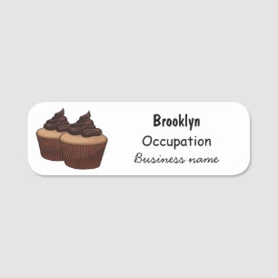 Porte-nom Illustration de Cupcake