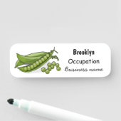 Porte-nom Illustration de dessin de pois (En situation)