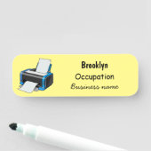 Porte-nom Illustration de dessin d'imprimante (En situation)