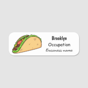 Porte-nom Illustration de dessin sur Taco