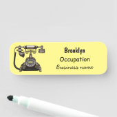 Porte-nom Illustration de dessin téléphonique (En situation)