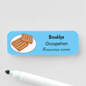 Porte-nom Illustration de gaufre (En situation)