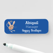 Porte-nom Illustration de jerboa aux longues oreilles (En situation)