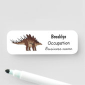 Porte-nom Illustration de Kentrosaurus (En situation)