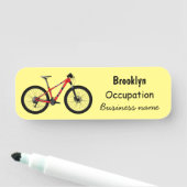 Porte-nom Illustration de la bande dessinée de vélo (En situation)