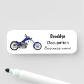 Porte-nom Illustration de la moto à hélico (En situation)