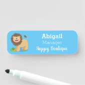 Porte-nom Illustration de l'effervescence de lions heureux (En situation)