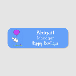 Porte-nom Illustration de l'humour en ballons de mouton mign