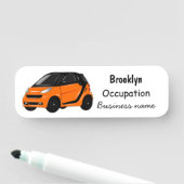 Porte-nom Illustration de micro-voiture (En situation)