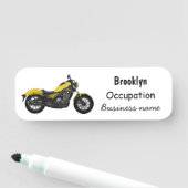 Porte-nom Illustration de moto Cruiser (En situation)