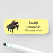 Porte-nom Illustration de piano (En situation)