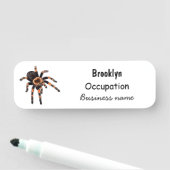 Porte-nom Illustration de Tarantula (En situation)
