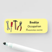 Porte-nom Illustration des outils de menuiserie (En situation)