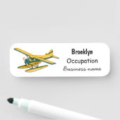 Porte-nom Illustration d'hydravion (En situation)