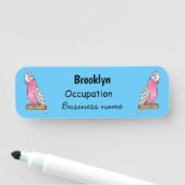 Porte-nom Illustration d'oiseau de Galah (En situation)