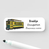 Porte-nom Illustration du chariot Mata (En situation)