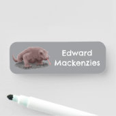 Porte-nom Illustration du dragon de Komodo personnalisée (En situation)