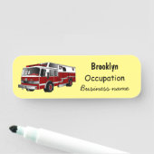 Porte-nom Illustration du moteur à incendie (En situation)