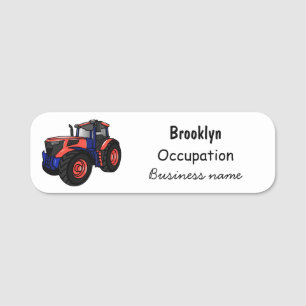 Porte-nom Illustration du tracteur