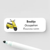 Porte-nom Illustration d'une moto cyclable (En situation)