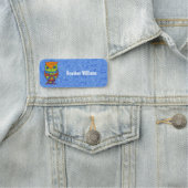 Porte-nom Imaginaire Neon Couleur Chouette étoile aux yeux e (En situation)