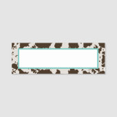 Porte-nom Impression de la vache    (Devant)