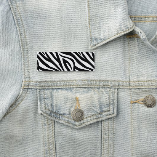 Porte-nom Impression Zebra (En situation)