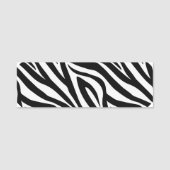 Porte-nom Impression Zebra (Devant)