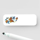 Porte-nom Infinité de papillons monarques (En situation)