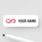 Porte-nom Infinity (En situation)