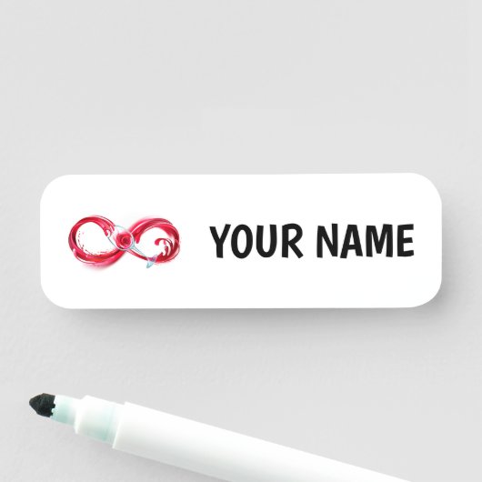 Porte-nom Infinity (En situation)