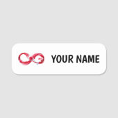 Porte-nom Infinity (Devant)