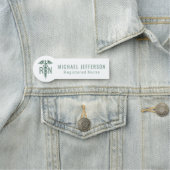 Porte-nom Infirmière inscrite - Logo - Vert (En situation)