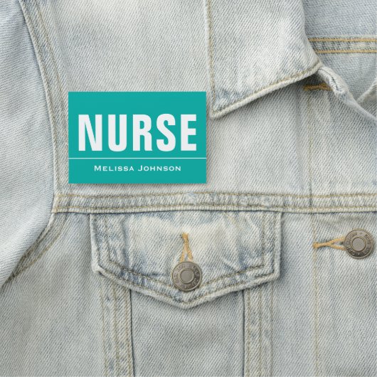 Porte-nom Infirmière nommée customisée (En situation)