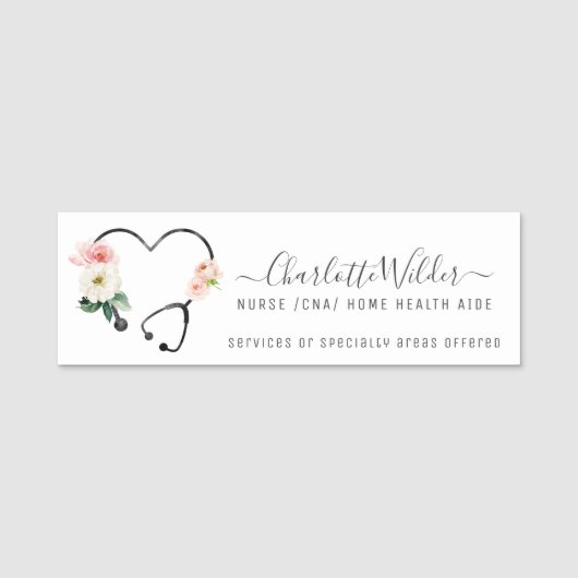 Porte-nom Infirmière Santé à domicile AIIC (Devant)