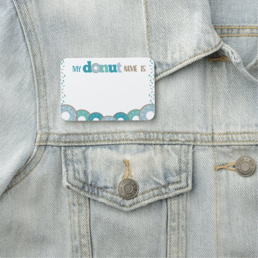 Porte-nom Insigne de nom de donut (En situation)