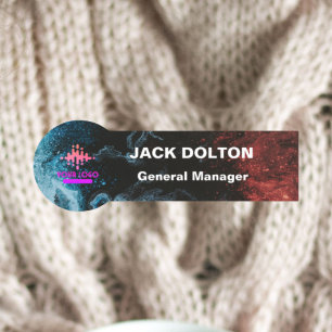 Porte-nom Insigne de nom métallique customisé pour le person