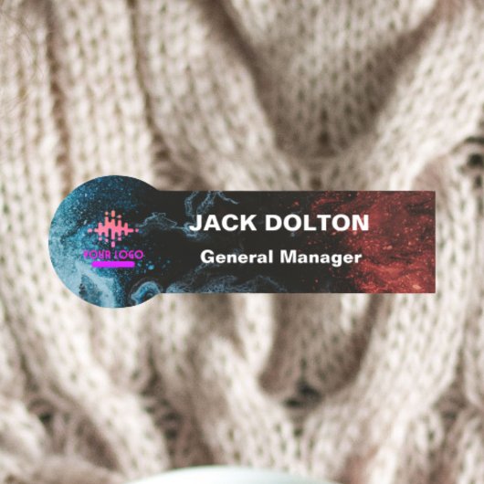 Porte-nom Insigne de nom métallique customisé pour le person