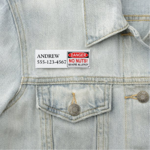 Porte-nom Insigne d'identification de l'allergie