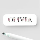 Porte-nom Je m'appelle Olivia. Je m'appelle Olivia. (En situation)