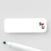 Porte-nom Je t'aime (En situation)