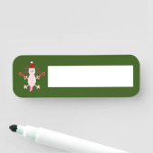 Porte-nom Joli Axolotl de Noël (En situation)
