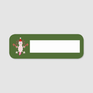Porte-nom Joli Axolotl de Noël