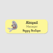 Porte-nom Joli dessin animé sur le phoque du Groenland (Devant)