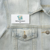 Porte-nom Jolie Ours et Noël (En situation)